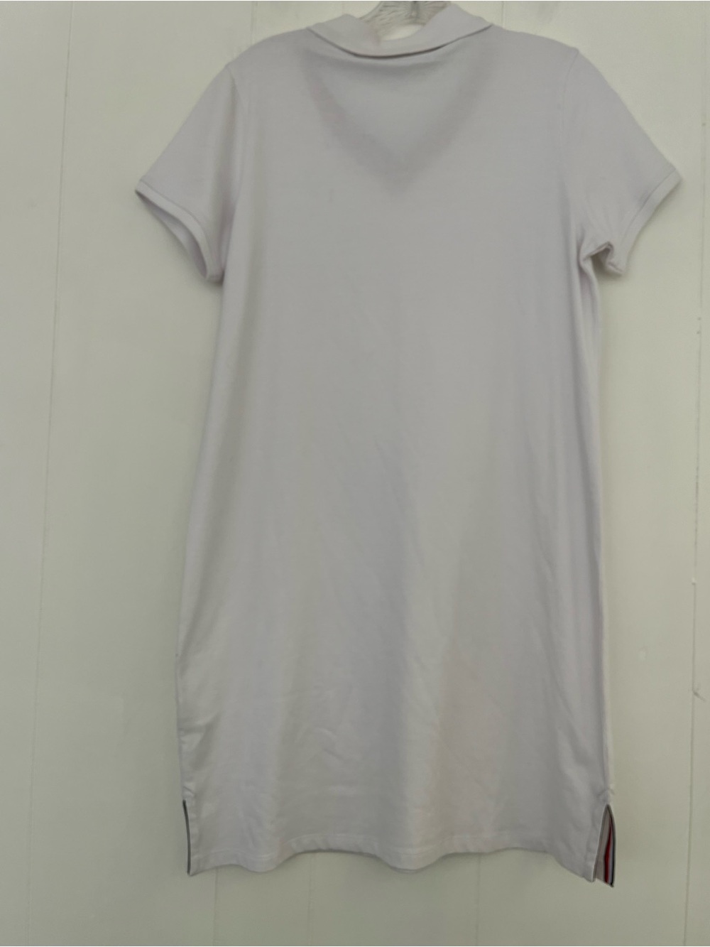 Tommy Hilfiger Sport White Polo Dress with Red and Navy V-Neck Trim Size Medium - Picture 10 of 12